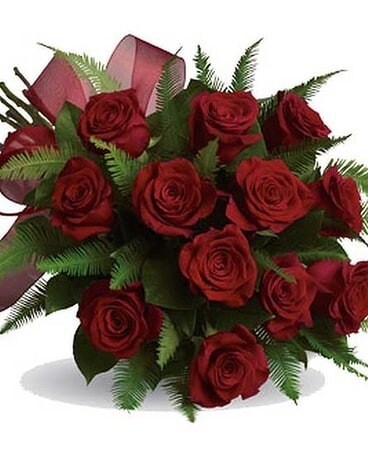 1 Dozen Wrapped Roses Flower Arrangement