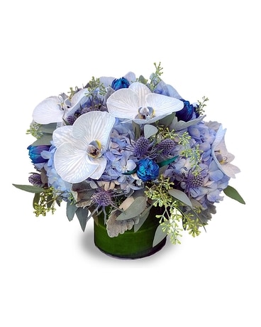 Blue Devotion Flower Arrangement
