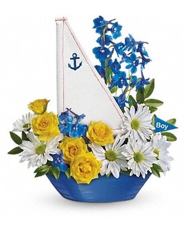 Ahoy It's A Boy Bouquet by Teleflora Flower Arrangement