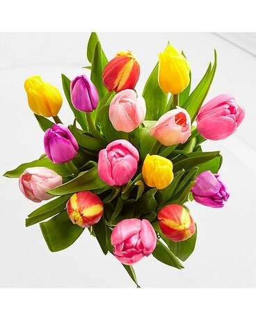 Mixed Tulips Flower Arrangement