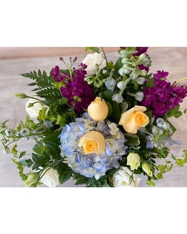 The Flower Shoppe's Baby Blues Flower Arrangement