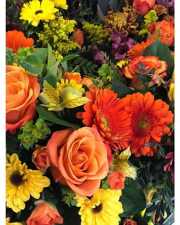 Traditional Fall Mixes by the flower shoppe Flower Arrangement