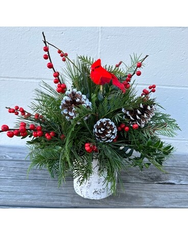 Birch and Berries Flower Arrangement
