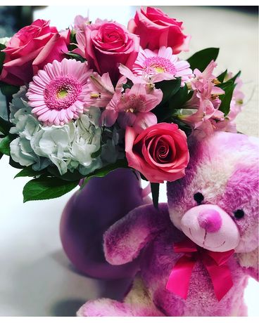 Pink & Plush Flower Arrangement