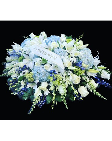 Cape Code Casket Spray Flower Arrangement