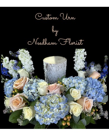 Custom Nantucket  Urn by Needham Florist Flower Arrangement