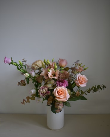 Peach Flower Arrangement