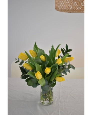 Yellow tulip Flower Arrangement