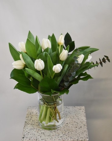 White tulip Flower Arrangement