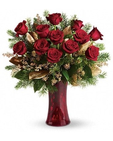 A Christmas Dozen Flower Arrangement