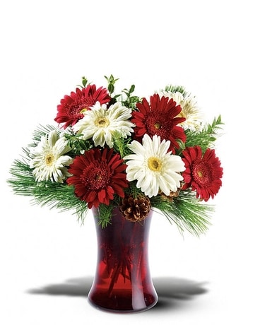 Festive Gerberas Flower Arrangement