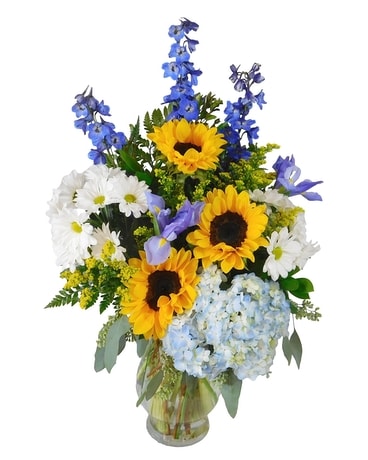 Summer Blues Flower Arrangement