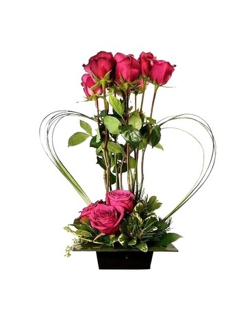 I Am Blue Without You Flower Arrangement