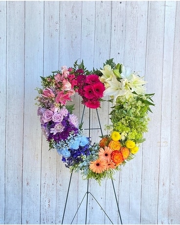 Gathered Heart Flower Arrangement