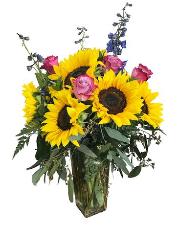 Pocket Full Of Sunflowers Flower Arrangement