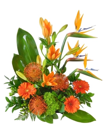 Orange Zen Flower Arrangement