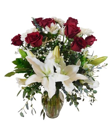 Dozen Rose WOW Flower Arrangement