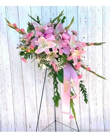Stargazer Crescent Flower Arrangement