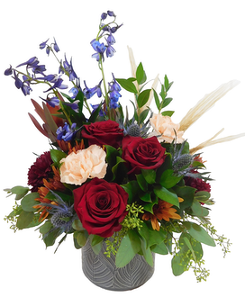 Raindrops On Roses Flower Arrangement