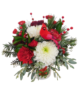 Peaceful Christmas Flower Arrangement