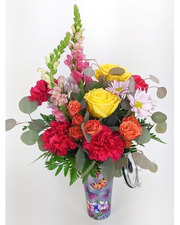Butterfly Garden Tervis XL Flower Arrangement