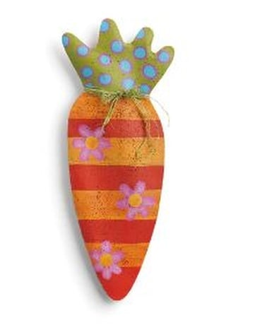 Carrot Door Hanger Flower Arrangement