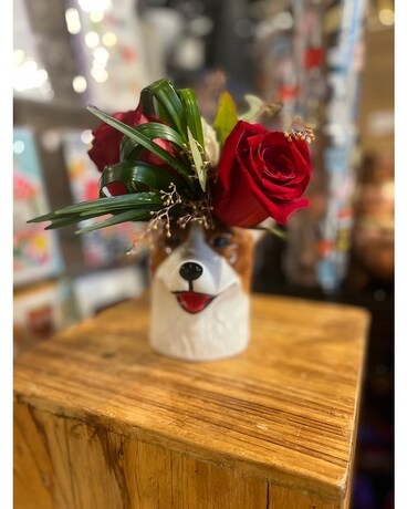Queen's Corgi Flower Arrangement