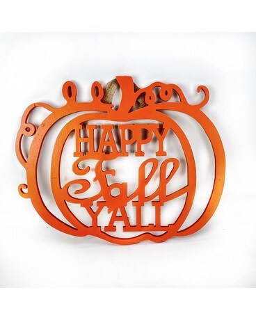 Happy Fall Y'all Pumpkin Door Hanger Gifts