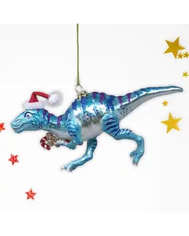 Santa Hat Raptor Ornament Gifts