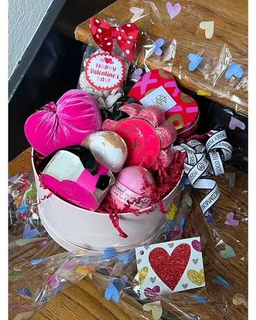 Box of Hearts Gift Basket