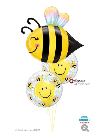 Just Bee Happy Balloon Bouquet