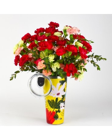 Mellow Yellow Tervis + Flowers Flower Arrangement