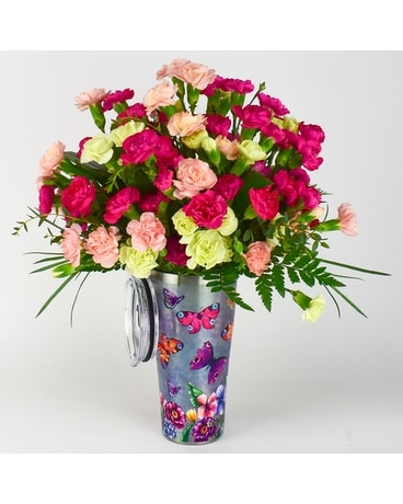 Butterfly Garden Tervis + Flowers Flower Arrangement