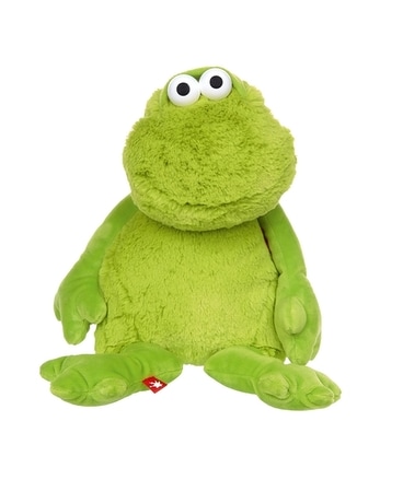 Frog size,  inches height and  inches wide.