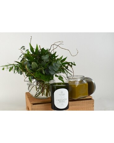 Green and Clean Crate Gift Basket