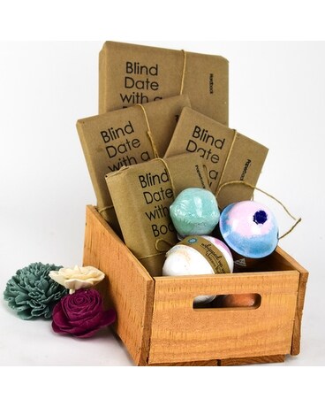 Books & Bombs Crate Gift Basket