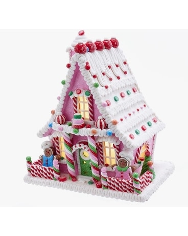 Candy Gingerbread House with LED Gifts