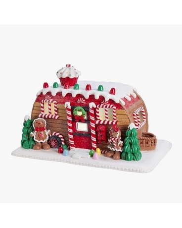 Gingerbread Camper LED House Table Piece Gifts