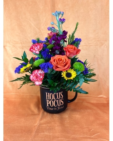 Hocus Pocus Mug size,  inches height and  inches wide.
