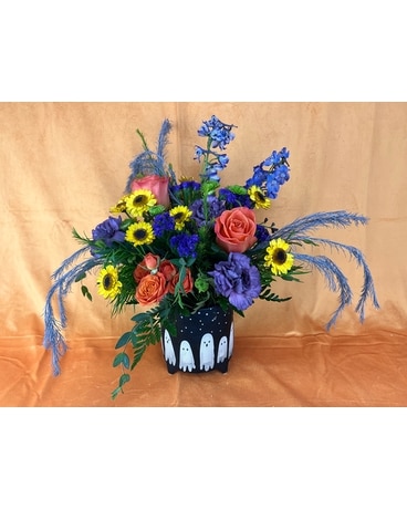 Boo! Pot Flowers Flower Arrangement