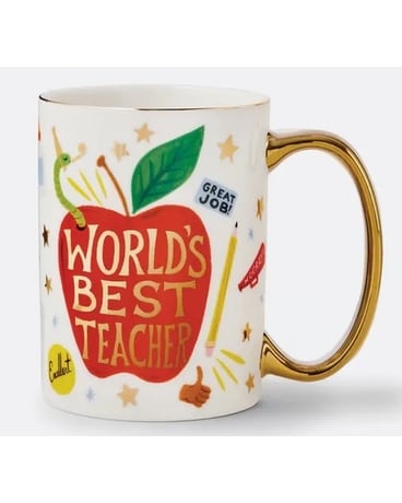 World's Best Teacher Porcelain Mug Gifts