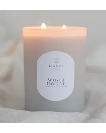 Wood House 2-Wick Candle Gifts