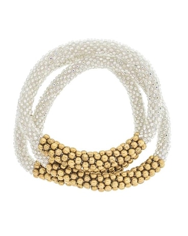 Golden & Silver Roll-On Bracelet- Set of 3 Gifts