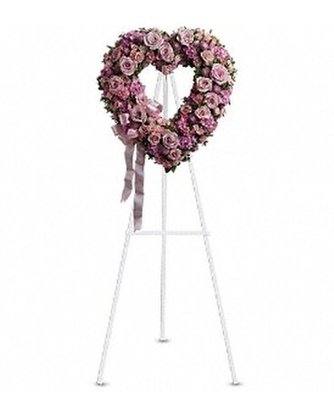 Rose Garden Heart Flower Arrangement