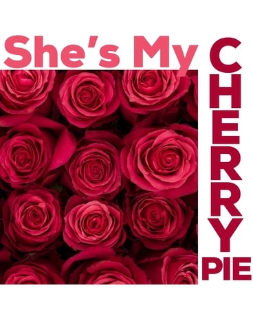 Cherry Pie Roses Flower Arrangement