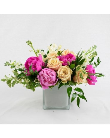 Peony + Roses 2Love Flower Arrangement