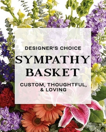 Sympathy Basket | Designer's Choice Flower Arrangement