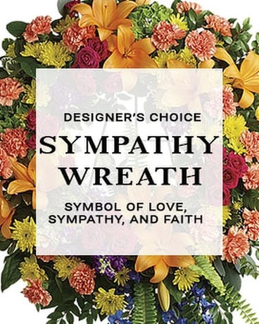 Sympathy Wreath | Designer's Choice Flower Arrangement