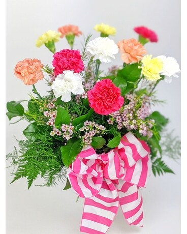 Dozen Carnations Flower Arrangement