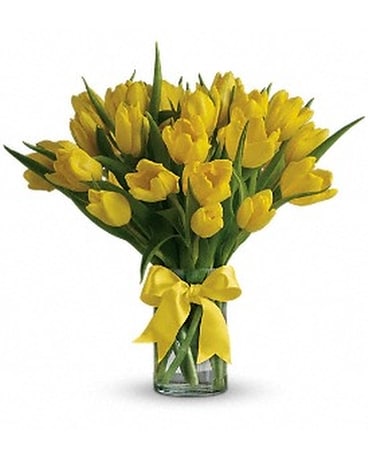 20 Tulips Vase Flower Arrangement